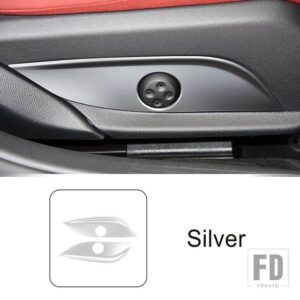 メルセデスベンツ C E GLC W205 X253 W213 2016-18 シート調整スイッチボタンカバー装飾トリムインテリアカーアクセサリーステッカー - frame