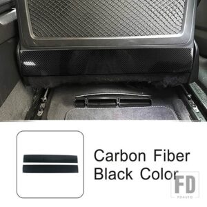 アウディ リアバックプロテクターキック防止パネル装飾カバートリムステンレス A6 C8 2019-22 インテリアアクセサリー - Carbon Fiber Color