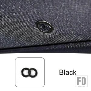 メルセデスベンツ インナールーフスピーカーフレームオーディオサークルカーボンテクスチャトリム Aクラス W177 CLA C118 2019-22 - Black