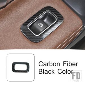 メルセデスベンツ カーアクセサリーテールゲートトランクボタンスイッチフレームトリム AB CLA GLA GLB クラス W177 W247 C118 X247 H247 2020 - Carbon Fiber Black