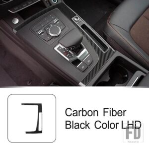 アウディ カーボンカーセンターギアシフトボックスフレーム装飾ステッカーギアシフトパネルトリム Q5 年度 2018-22 インテリアアクセサリー - LHD