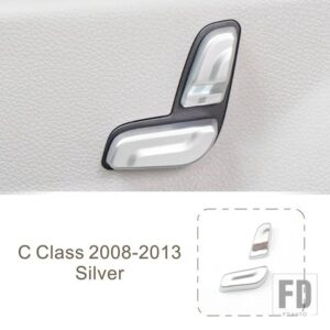 メルセデスベンツ シート調整ボタンカバー装飾トリム Cクラス W204 C180 C200 2008-13 インテリアアクセサリー - 2 pieces Left
