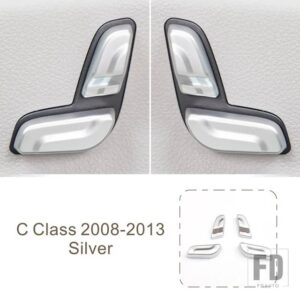 メルセデスベンツ シート調整ボタンカバー装飾トリム Cクラス W204 C180 C200 2008-13 インテリアアクセサリー - 4 Pieces