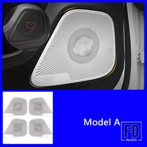 メルセデスベンツ ドア A ピラーステレオオーディオサウンドスピーカープレーヤーカバーステッカー Aクラス W177 V177 CLA C118 GLA GLB 2019- - Model A