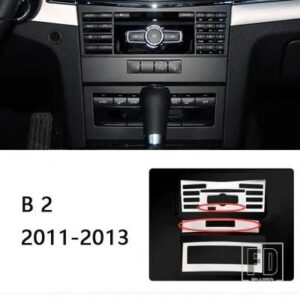 メルセデスベンツ センターコンソール CD フレーム装飾ステッカートリム Eクラスクーペ W207 C207 2009-2013 インテリアデカール - B2 Silver