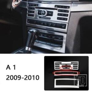 メルセデスベンツ センターコンソール CD フレーム装飾ステッカートリム Eクラスクーペ W207 C207 2009-2013 インテリアデカール - A1 Silver