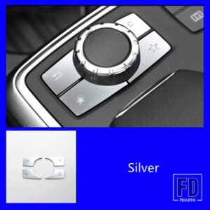 メルセデスベンツ センターコンソールマルチメディアボタンスパンコールトリム Eクラス W212 2014-2015 ABS ES アクセサリー - Multimedia Buttons