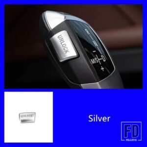 BMW スタイリングギアシフト UNLCOK ボタンスパンコール装飾 X5 X6 E70 E71 X3 X4 F25 F26 3/4/5シリーズ P パークボタンステッカー - Unlock Sequins