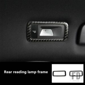 ポルシェ マカン 2014-2018 カーボンドアパネル装飾カバートリムインテリアドアハンドルステッカー - rear reading lamp