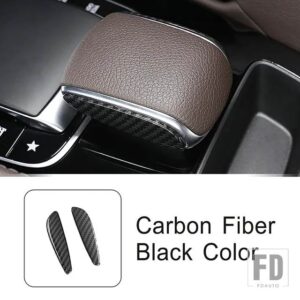 メルセデスベンツ コンソールアームレストギアマウスヘッドシェルカバートリム GLEクラス W167 V167 2020-2023 カーボンパターンカーアクセサリ - Mouse side Carbon
