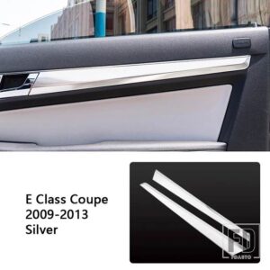 メルセデスベンツ ドアパネルストリップ装飾ステッカートリム Eクラスクーペ W207 C207 2009-2013 インテリアアクセサリー - Silver
