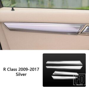 メルセデスベンツ インテリアドアトリムストリップ装飾ステッカーカバーデカール R クラス W251 2010-2018 インナーアクセサリー - Silver