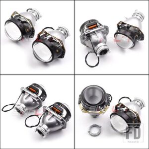 3インチブルー HD バイキセノンプロジェクターレンズ HELLA 3R G5 H4 ヘッドライトライト D2S D2H ヘッドランプカーアクセサリー - HD Lens
