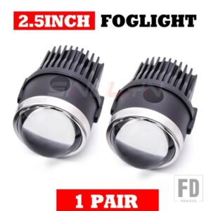 汎用 2.5/3.0 インチ BI LED フォグランプ 3000K 6000K LED ドライビングライトカーフォグプロジェクターレンズカーアクセサリーレトロフィット