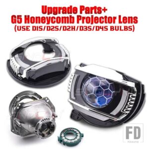 VW バイキセノンプロジェクターレンズジェッタヘラ 3R G5 ヘッドライトライトレンズウィンカー DRL アップグレードカーアクセサリー - With Etching HL G5