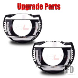 VW バイキセノンプロジェクターレンズジェッタヘラ 3R G5 ヘッドライトライトレンズウィンカー DRL アップグレードカーアクセサリー - Upgrade Shrouds Only