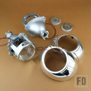 3.0 インチバイキセノンレンズ H7 H4 ヘッドライトライト H1 HID スーパープロジェクターレンズヘッドランプカーアクセサリーのアップグレード - With Smax Shrouds