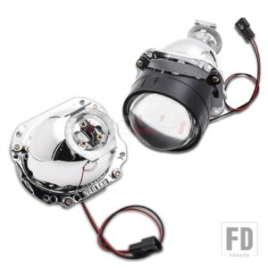 2.5インチ 8.0 バイキセノンレンズ H7 H4 9005 9006 ヘッドライト 2PCSMINI プロジェクター H1 ライトオートバイ カーアクセサリー - Without Shrouds