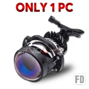 2.0 インチバイ LED エンジェルアイミニヘッドライトプロジェクターレンズ H4/H7/H11/H13/9004/9005/9006/9007 LED 車オートバイ 用 - 1 PC 2.0 LED