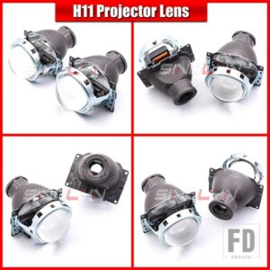 バイキセノンプロジェクターヘッドライトレンズ小糸 H11 LED/HID 3インチ金属小糸 Q5 レンズヘッドライトライトチューニング - Without Shrouds