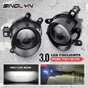 トヨタ 3インチ LED フォグランプロービームフォグレンズ カローラ/ヤリス/RAV4/ハイラックス/カムリ/オーリス/VIOS カーアクセサリーレトロフ