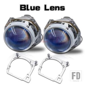 マツダ バイキセノン HID プロジェクター HELLA 3R G5 ヘッドライトレンズ 6 レンズフレームアダプタ交換ライトアクセサリーレトロフィット - Blue Lens
