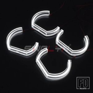 BMW エンジェルアイ LED E46 LCI フェイスリフト 2D クーペコンバーチブル 325CI 330CI キセノンヘッドライト DRL ウィンカーハロー自動車用 - White Only