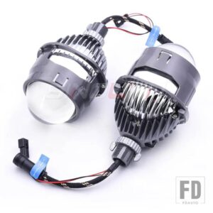 2.5インチバイ LED プロジェクターレンズ H7 H4 9005 9006 ヘッドライト LED ライトエンジェルアイズダイオードヘッドランプレンズアップグレー - Without Shrouds