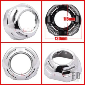 2.5/3.0 ヘッドライトレンズダストベゼルシュラウド LED HID プロジェクターレンズ WST/ヘラ 3R G5/小糸 Q5 ベゼルカーアクセサリー - D Shrouds