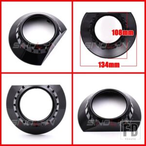 2.5/3.0 ヘッドライトレンズダストベゼルシュラウド LED HID プロジェクターレンズ WST/ヘラ 3R G5/小糸 Q5 ベゼルカーアクセサリー - H Shrouds