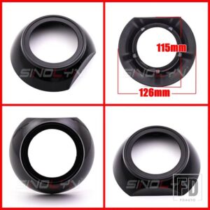 2.5/3.0 ヘッドライトレンズダストベゼルシュラウド LED HID プロジェクターレンズ WST/ヘラ 3R G5/小糸 Q5 ベゼルカーアクセサリー - I Shrouds