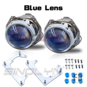 VW バイキセノンレンズパサート B6 ヘッドライトヘラ 3R G5 D2S D1S D3S D4S 3.0 インチプロジェクターレンズアクセサリー - Blue Lens