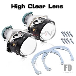 フォード プロジェクターレンズモンデオ MK4 IV ヘラ 3R G5 レンズフレームビキセノンヘッドライトレンズ使用 D2S D1S D3S D4S LED HID 電球 - High Clear Lens