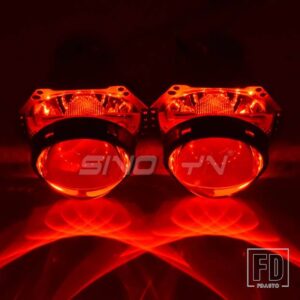D1S D2S D3S D4S レンズ HELLA 3R バイキセノンプロジェクターライトヘッドライト 3インチ RGB デビルアイライトカーアクセサリー - With Red Devil