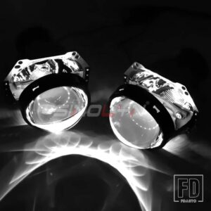 D1S D2S D3S D4S レンズ HELLA 3R バイキセノンプロジェクターライトヘッドライト 3インチ RGB デビルアイライトカーアクセサリー - With White Devil