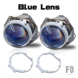 スバル バイキセノンプロジェクターレンズキット アウトバック用 HELLA D2S D2H HID LED ランプヘッドライトレンズライトアクセサリー - Blue Lens