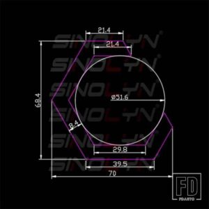 LED 六角ハロー RGB エンジェルアイ BLUETOOTH 互換アプリライトリングヘッドライト多色ライトカーアクセサリー - 70mm x 2pcs