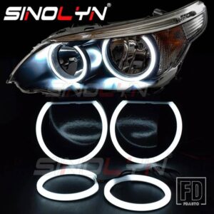 BMW LED エンジェルアイ E60 E61 520I 525I 530I 540I 545I 550I M5 スイッチバックハローリングカーアクセサリー自動自動車用 品