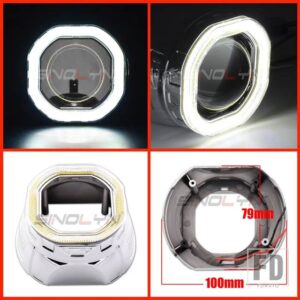 プロジェクター LED エンジェルアイシュラウド LED DRL ベゼルヘッドライトレンズベゼル 2.5インチ H1 WST - D Shrouds