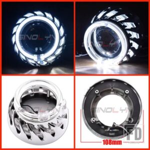 プロジェクター LED エンジェルアイシュラウド LED DRL ベゼルヘッドライトレンズベゼル 2.5インチ H1 WST - F Shrouds