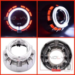 プロジェクター LED エンジェルアイシュラウド LED DRL ベゼルヘッドライトレンズベゼル 2.5インチ H1 WST - I Shrouds