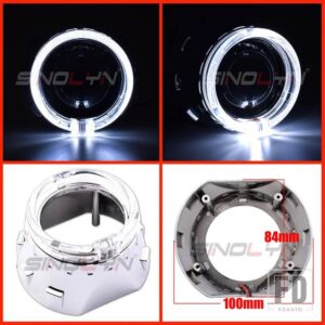 プロジェクター LED エンジェルアイシュラウド LED DRL ベゼルヘッドライトレンズベゼル 2.5インチ H1 WST - H Shrouds