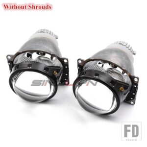 3インチバイキセノンレンズ H4 ヘッドライト小糸 Q5 D2S D2H HID/LED ランププロジェクターヘッドランプライトカーアクセサリー - Without Shrouds