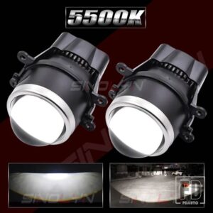 三菱 スズキ BI LED フォグランプ PTF アウトランダー/ASX/XPANDER/パジェロ/L200/ スイフト/ジムニー/グランドヴィターラ車プロジェクターレン - 5500K