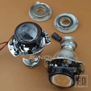 1.8インチミニプロジェクターバイキセノンレンズヘッドライト H7 H4 オートバイ ヘッドランプ H1 HID ライトカーアクセサリーチューニング - Without Shrouds