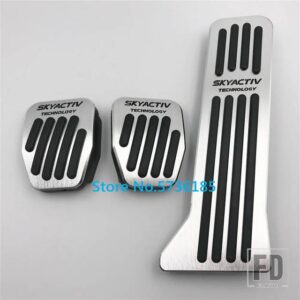 マツダ 燃料フットペダルブレーキペダルカバー 2 3 BL BM 6 GH GJ CX-5 CX5 CX 5 CX3 CX7 CX9 2015-19 アクセサリー - MT 3pcs Silver