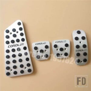 トヨタ カーアクセサリー カローラ 2006-2013 燃料ブレーキフットレスト AT/MT ペダルパッドプレートノンスリップアクセルペダルステッカー - MT 4PCS