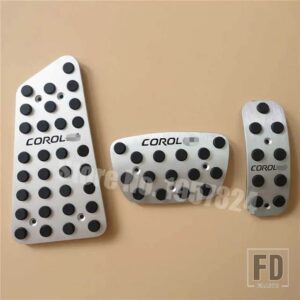 トヨタ カーアクセサリー カローラ 2006-2013 燃料ブレーキフットレスト AT/MT ペダルパッドプレートノンスリップアクセルペダルステッカー - AT 3PCS