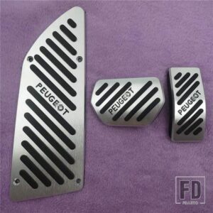 プジョー 装飾アクセサリー 307 308 407 408 AT/MT ブレーキクラッチアクセルフットレストリペアペダルパッドカバー - AT 3PCS