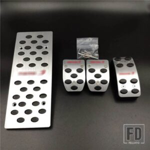 マツダ ペダルキット 3 MAZDA3 2004 2012 アルミアクセルブレーキフットレストペダルパッドカバー装飾アクセサリー - Automatic (3pcs)